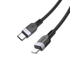 Hoco USB Charging Cable 27W PD Silicon Super Fast Charging Cable - Lightning to Type C (X109) 3 Meter