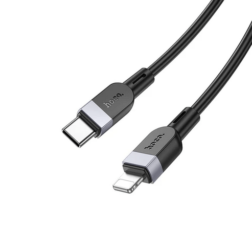 Hoco USB Charging Cable 27W PD Silicon Super Fast Charging Cable - Lightning to Type C (X109) 3 Meter