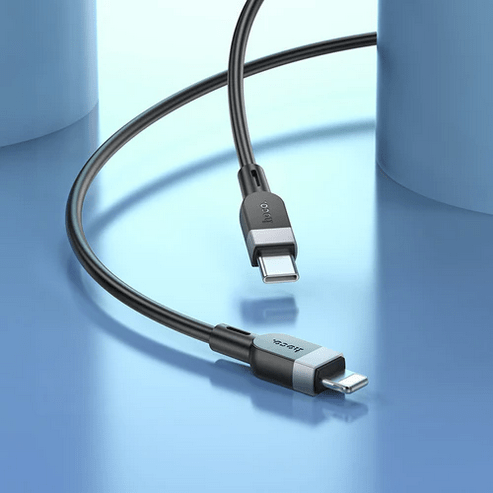 Hoco USB Charging Cable 27W PD Silicon Super Fast Charging Cable - Lightning to Type C (X109) 3 Meter