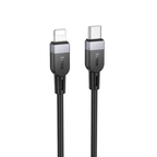 Hoco USB Charging Cable 27W PD Silicon Super Fast Charging Cable - Lightning to Type C (X109) 3 Meter