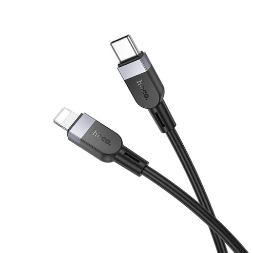 Hoco USB Charging Cable 27W PD Silicon Super Fast Charging Cable - Lightning to Type C (X109) 3 Meter