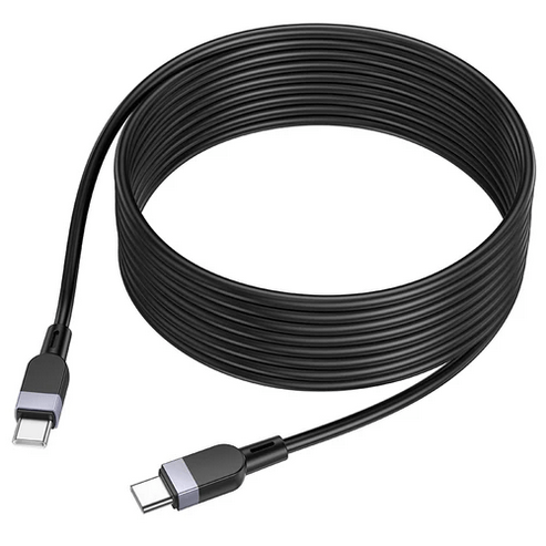 Hoco USB Charging Cable 60W PD Silicon Super Fast Charging Cable - USB C to USB C