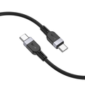 Hoco USB Charging Cable 60W PD Silicon Super Fast Charging Cable - USB C to USB C