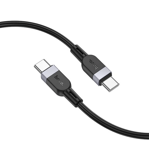 Hoco USB Charging Cable 60W PD Silicon Super Fast Charging Cable - USB C to USB C