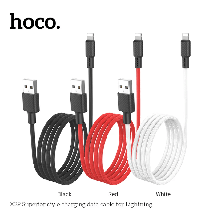 Hoco USB Charging Cable Fast Charge Cable w/ Carbon Fiber Style