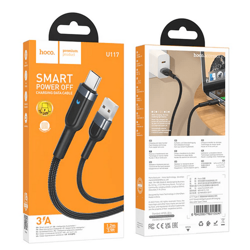 Hoco USB Charging Cable Smart Power Off Fast Charging Cable