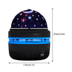Rotating LED Starry Sky Projector Night Light