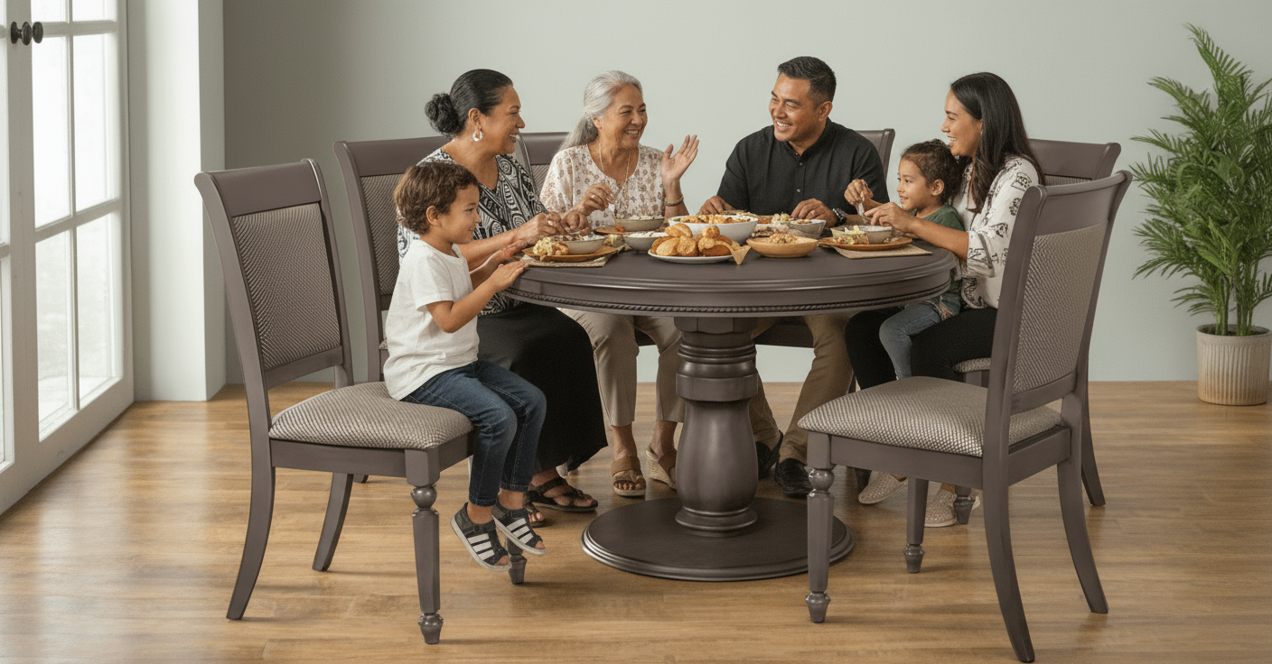 Brooklyn Dining Suite - Bright Grey