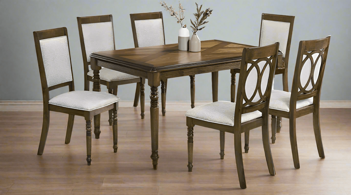 Online8 Dining Suite Monique Dining Table - Rustic Brown