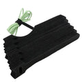 Releasable Black Nylon Hook & Loop Cable Ties 15/20/25/30cm