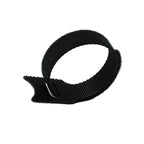 Releasable Black Nylon Hook & Loop Cable Ties 15/20/25/30cm