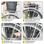 3-in-1 Bicycle Pannier Bag with Rain Cover