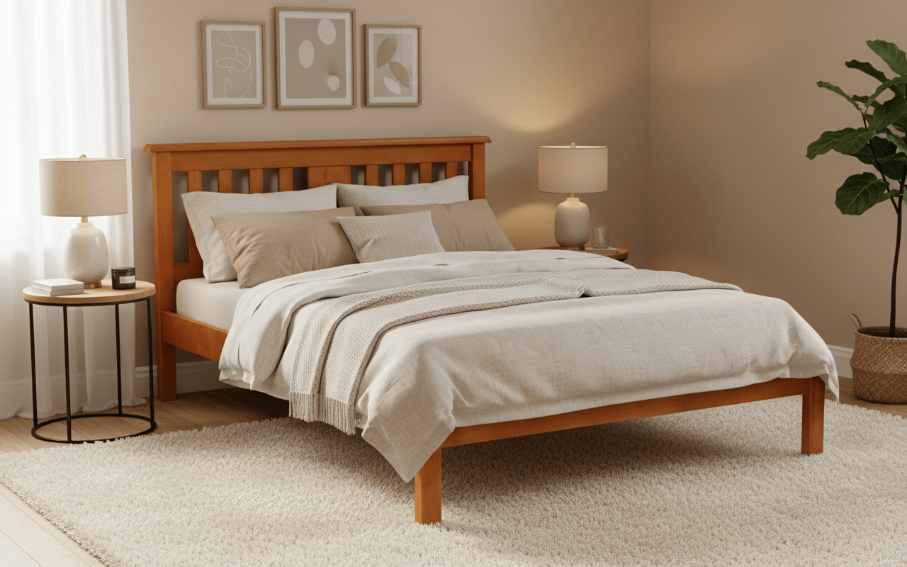 Scarlett Low Foot Bed Frame at Online8 Furniture Auckland NZ