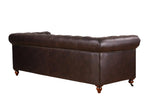 Online8 Chesterfield 3 Seater Sofa - Brown sofa