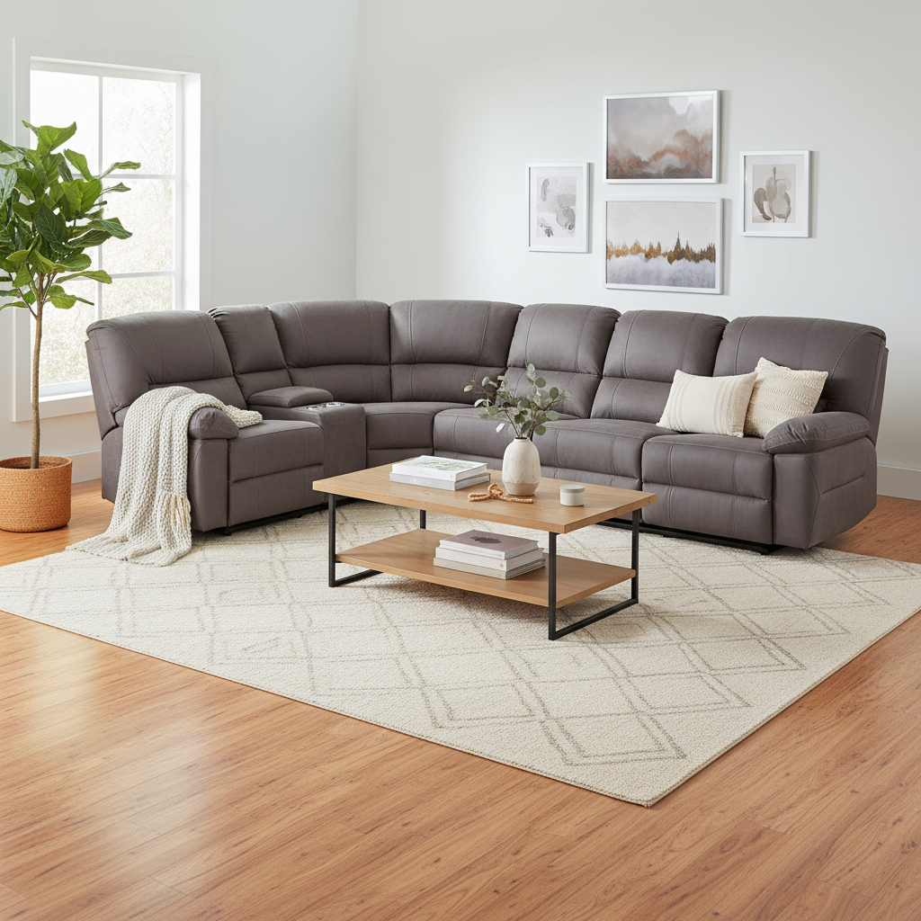 Robert Large Corner Recliner Suite - Coffee