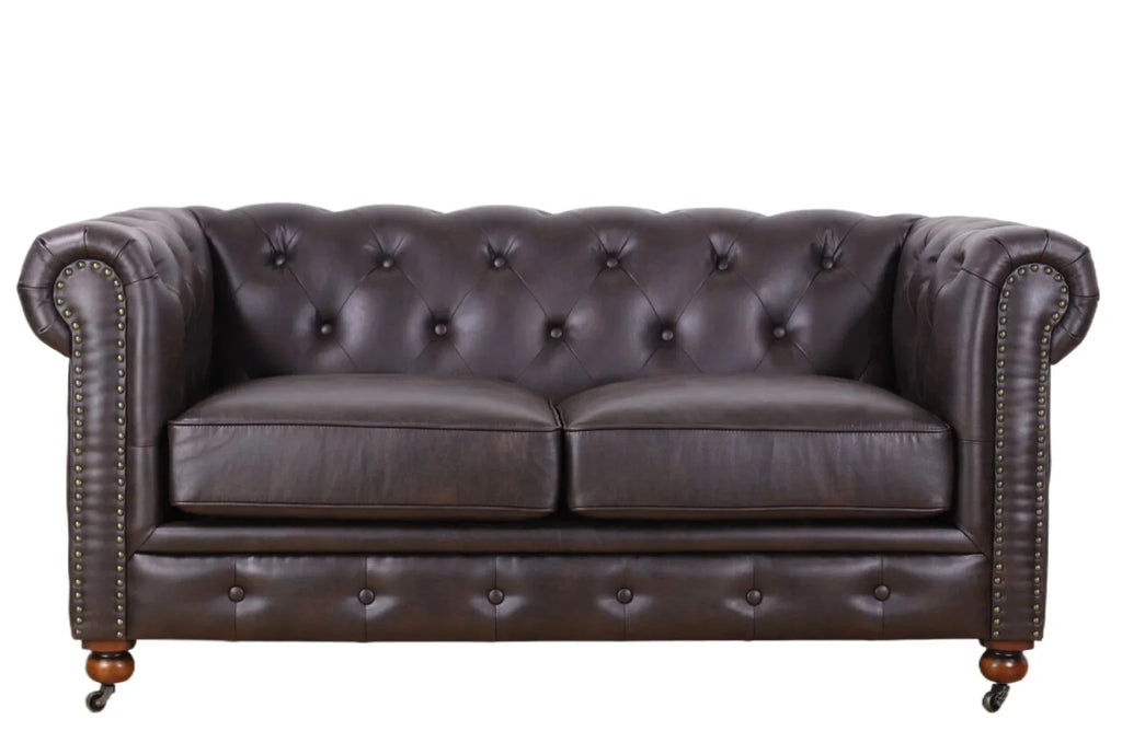 Online8 Huskins Faux Leather Chesterfield 2 Seat Sofa sofa