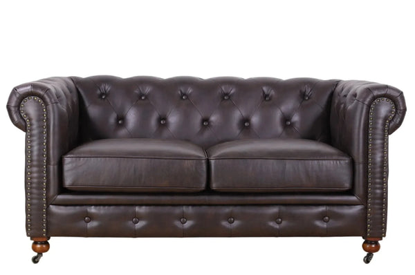 Online8 Huskins Faux Leather Chesterfield 2 Seat Sofa sofa