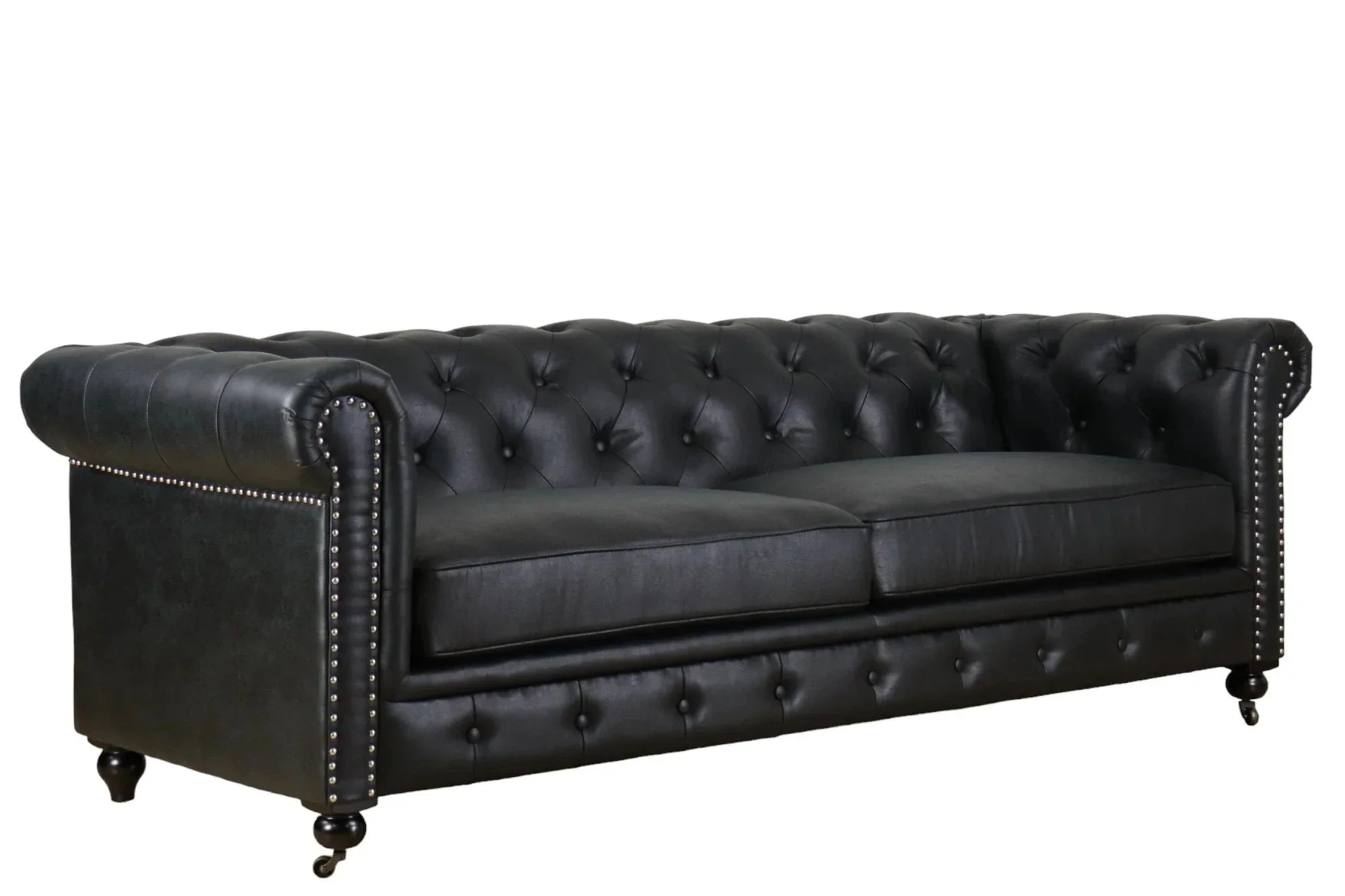 Online8 Huskins Faux Leather Chesterfield 3 Seater Sofa sofa