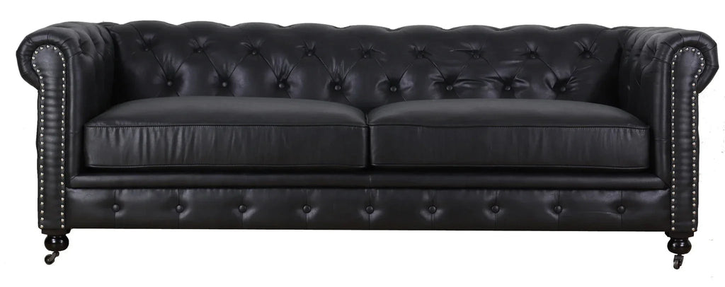 Online8 Huskins Faux Leather Chesterfield 3 Seater Sofa sofa