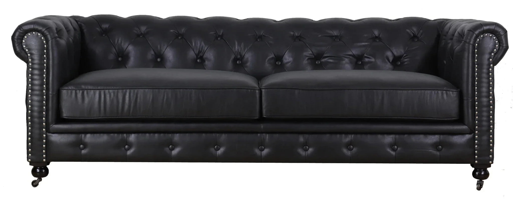 Online8 Huskins Faux Leather Chesterfield 3 Seater Sofa sofa