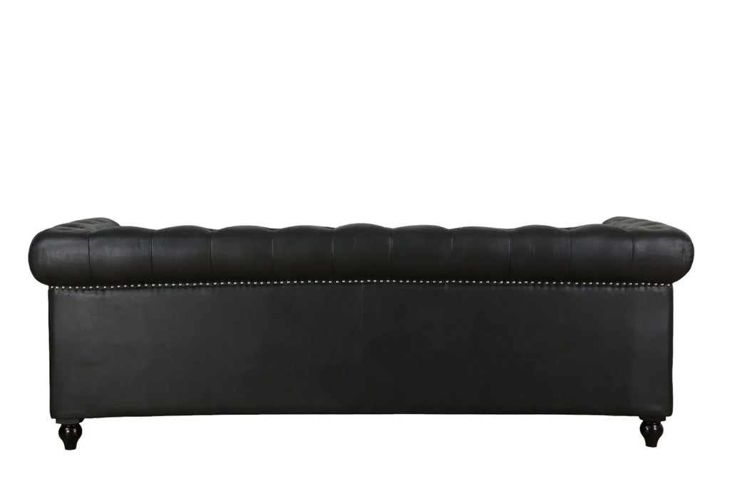 Online8 Huskins Faux Leather Chesterfield 3 Seater Sofa sofa