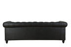 Online8 Huskins Faux Leather Chesterfield 3 Seater Sofa sofa