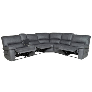 Robert Large Corner Recliner Suite - Jet