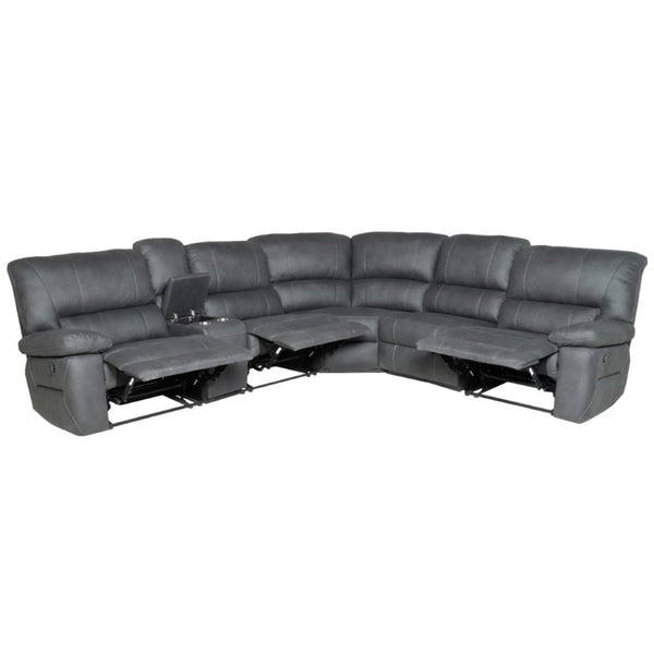 Robert Large Corner Recliner Suite - Jet