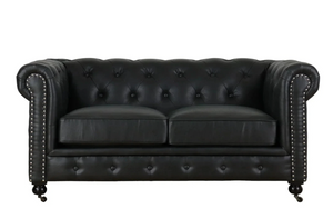 Online8 Chesterfield 2 Seater Sofa - Black Sofas