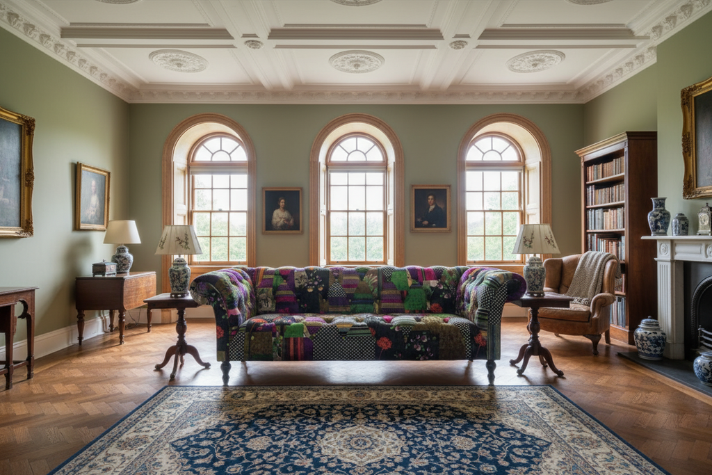 Patchwork 3 Seater Sofa