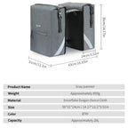 28L Waterproof Bicycle Rear Seat Pannier Bag