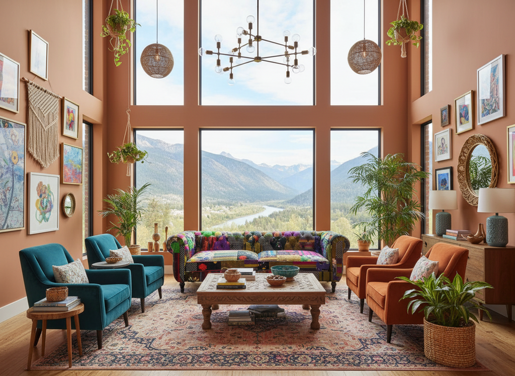 Chesterfield Patchwork 3 Seater Sofa