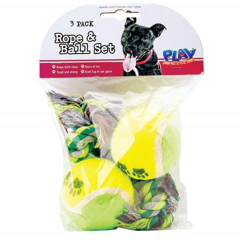 Pet Dog rope & ball set