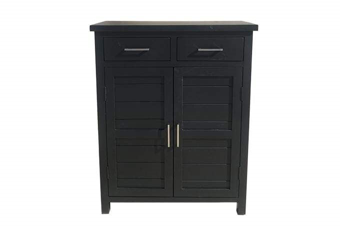 Tina Black Shoe Cabinet