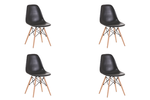 Echo Chair Set of 4- Black