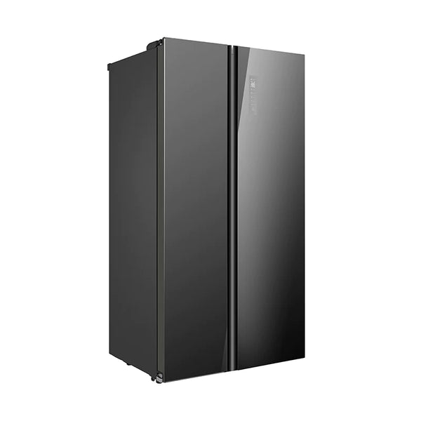 Midea 584L Fridge Freezer Black Glass