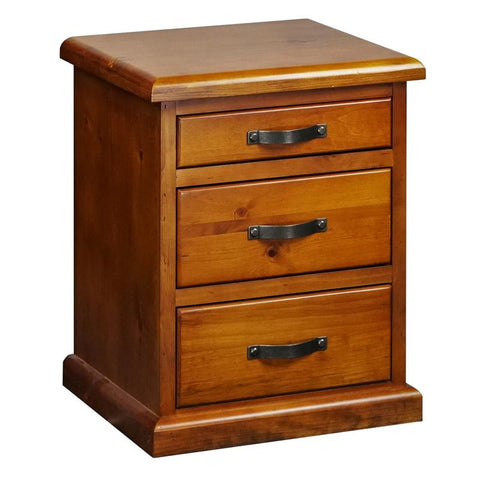 Felton 3 Drawer Bedside Table