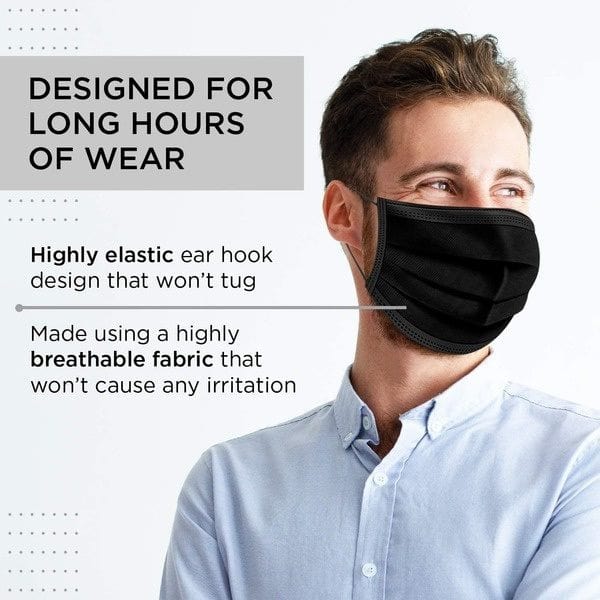 Bro Deals Health & Beauty Black Masks 150pcs