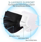 Bro Deals Health & Beauty Black Masks 150pcs