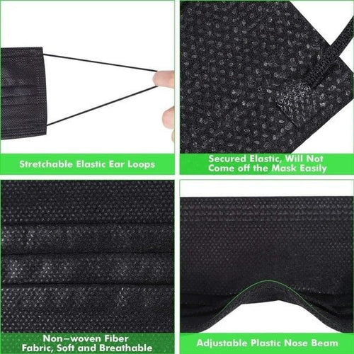 Bro Deals Health & Beauty Black Masks 150pcs