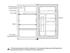 BroDeals Bar Fridge Midea 123L Bar Fridge White MDRD181FGF01AP