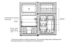 BroDeals Bar Fridge Midea 87L Bar Fridge and Freezer MDRT134FGF09AP