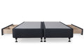 BroDeals Bed Frame Queen Split Bed Base with 4 Drawers