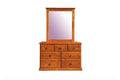 BroDeals Bedroom Furniture Sets Classic 7 Drawers Dressing Table with Mirror