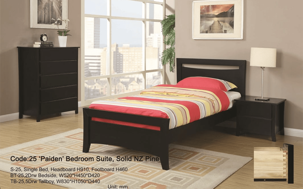BroDeals Bedroom Furniture Sets Paiden 4 Pcs Bedroom Suite