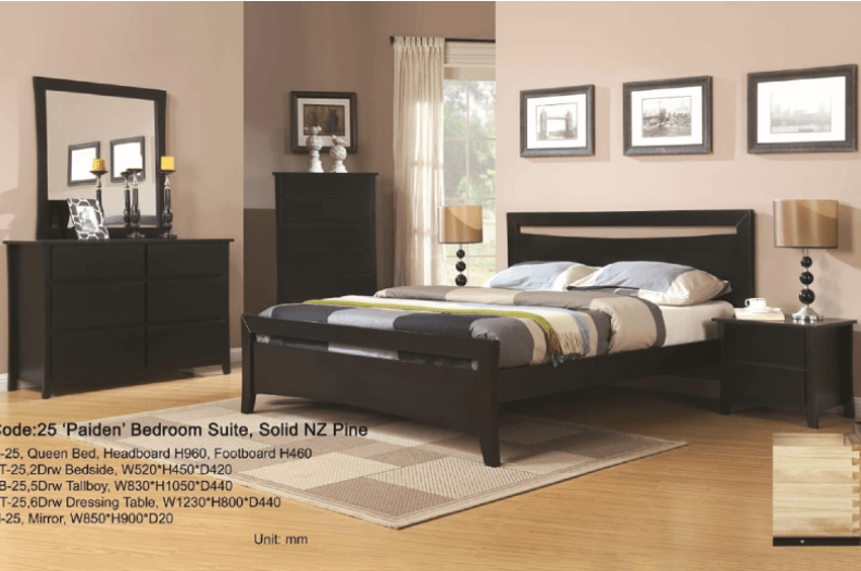 BroDeals Bedroom Furniture Sets Paiden 4 Pcs Bedroom Suite