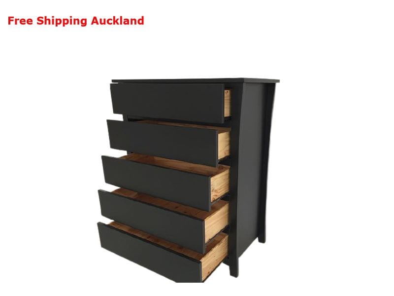 BroDeals Bedroom Furniture Sets Paiden 5 Drawer Tallboy