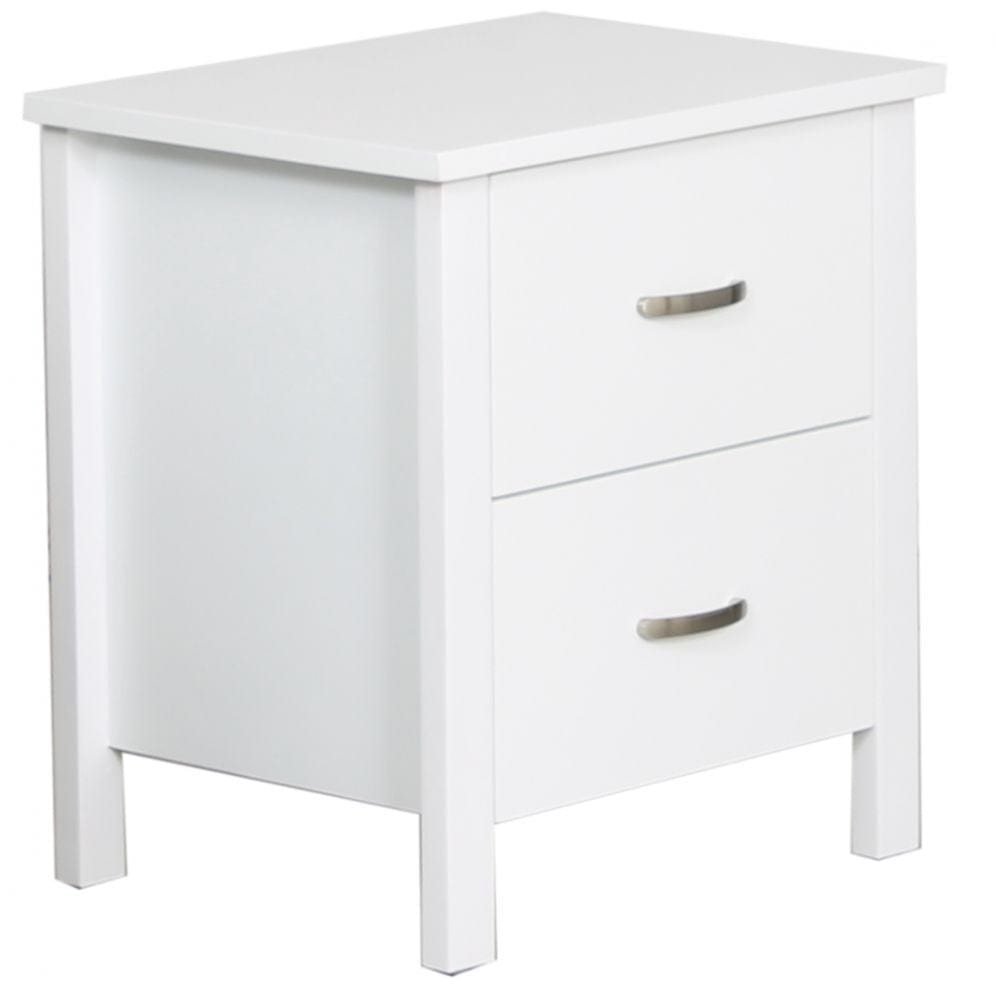 BroDeals Bedroom Furniture Sets Patty 2 Drawer Bedside Table