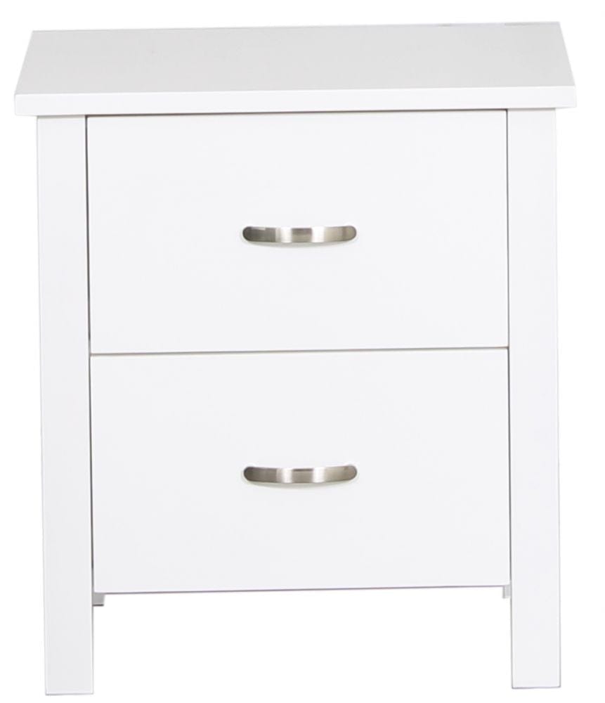 BroDeals Bedroom Furniture Sets Patty 2 Drawer Bedside Table