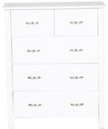 BroDeals Bedroom Furniture Sets Patty 5 Drawer Tallboy